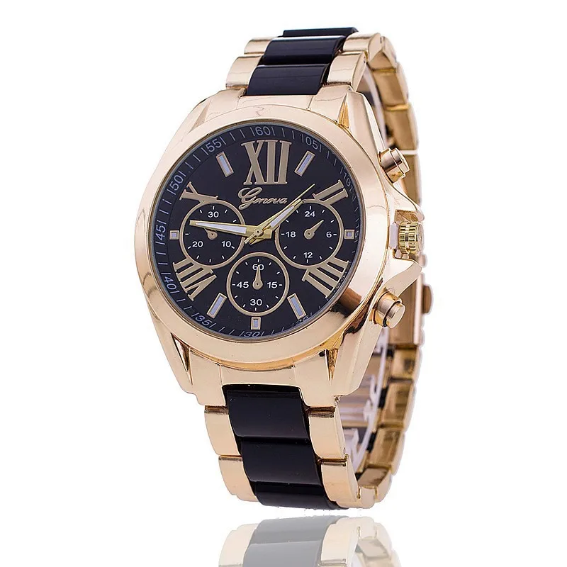 

2019 New Famous Brand Women Gold Geneva Stainless Steel Quartz Watch Military Crystal Casual Analog Watches Relogio Feminino Hot