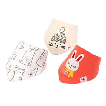 

3Pack/lot Baby Bibs Scarf Muslin Burp Cloths Newborn Baby Boy Infant Girl Toddler Winter Cotton Waterproof Bib