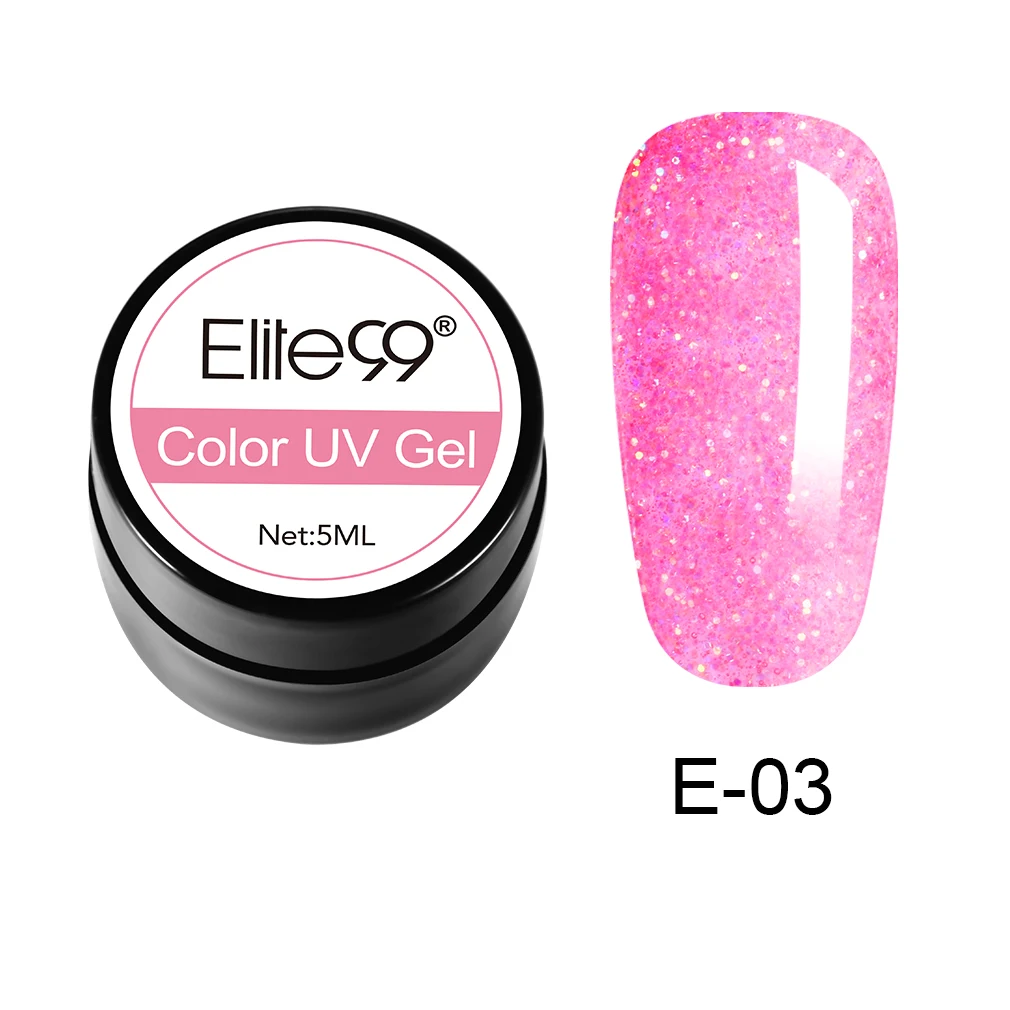Elite99 5 мл Чистый Цвет гель-краска УФ-гель для ногтей замачиваемый Гель-лак для ногтей Полупостоянный УФ-лак для ногтей - Цвет: N-GLJE03-5ML-003
