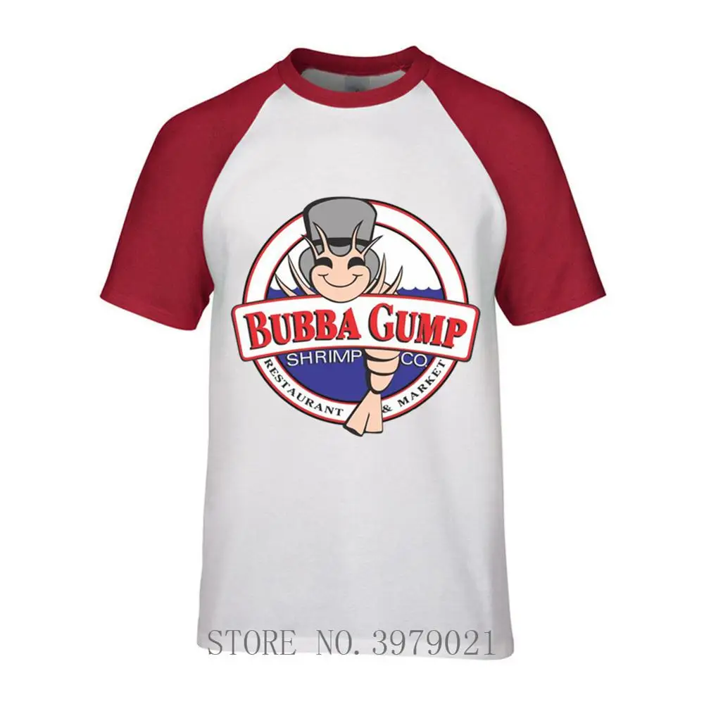 Забавная футболка BUBBA GUMP креветка лес гумп Том Хэнкс фильм летние топы футболки |