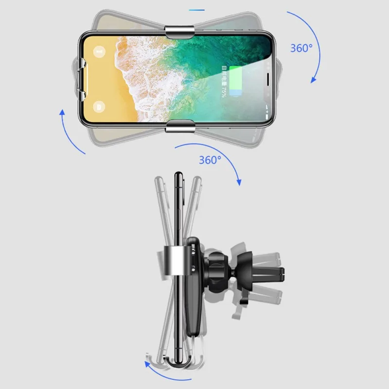 Высокое качество Универсальный Автомобильный Vent gravity outlet держатель телефона для samsung huawei xiaomi iphone