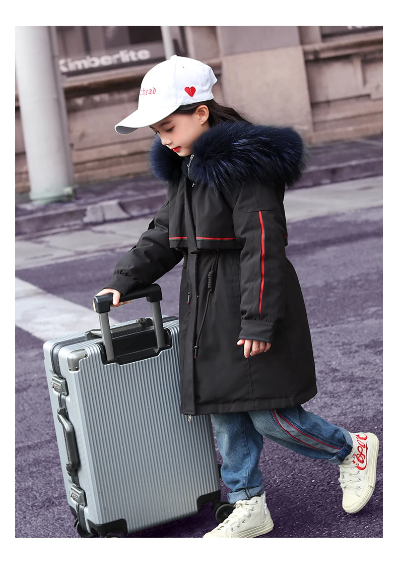 120-170cm new winter high quality fashion style girls down jacket kids winter coat kids winter jacket