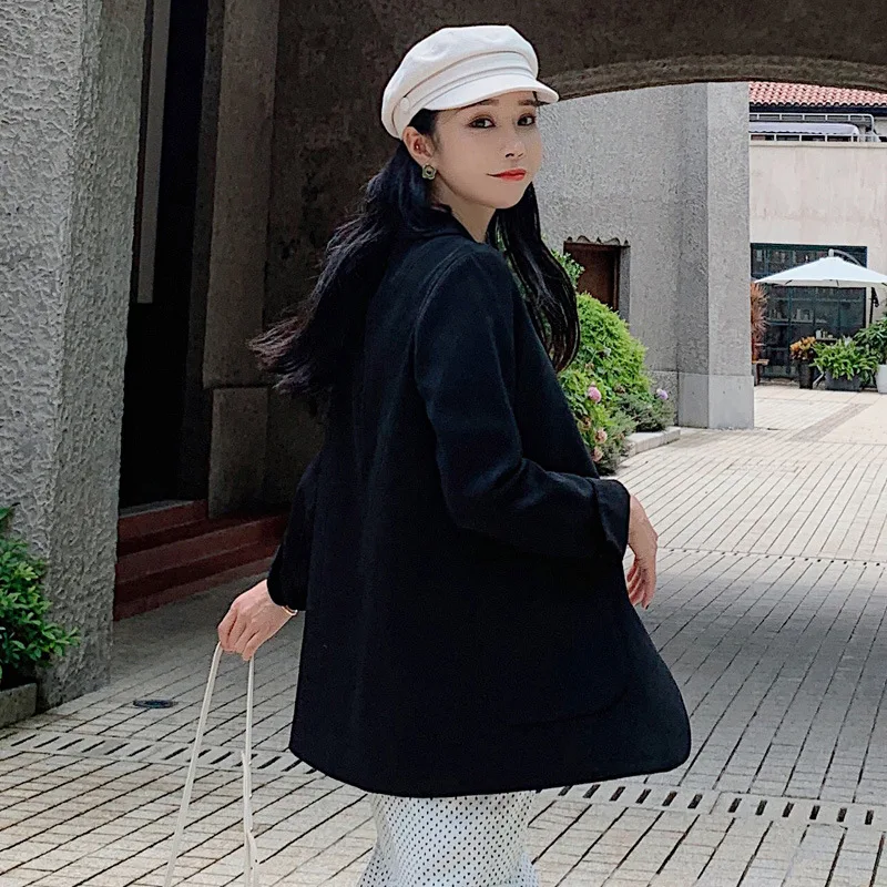 

Loose-Fit Suit Jacket Women's Korean-style Autumn Clothing 2019 New Style CHIC British Style Simple Fashion Casual Suit Fashion