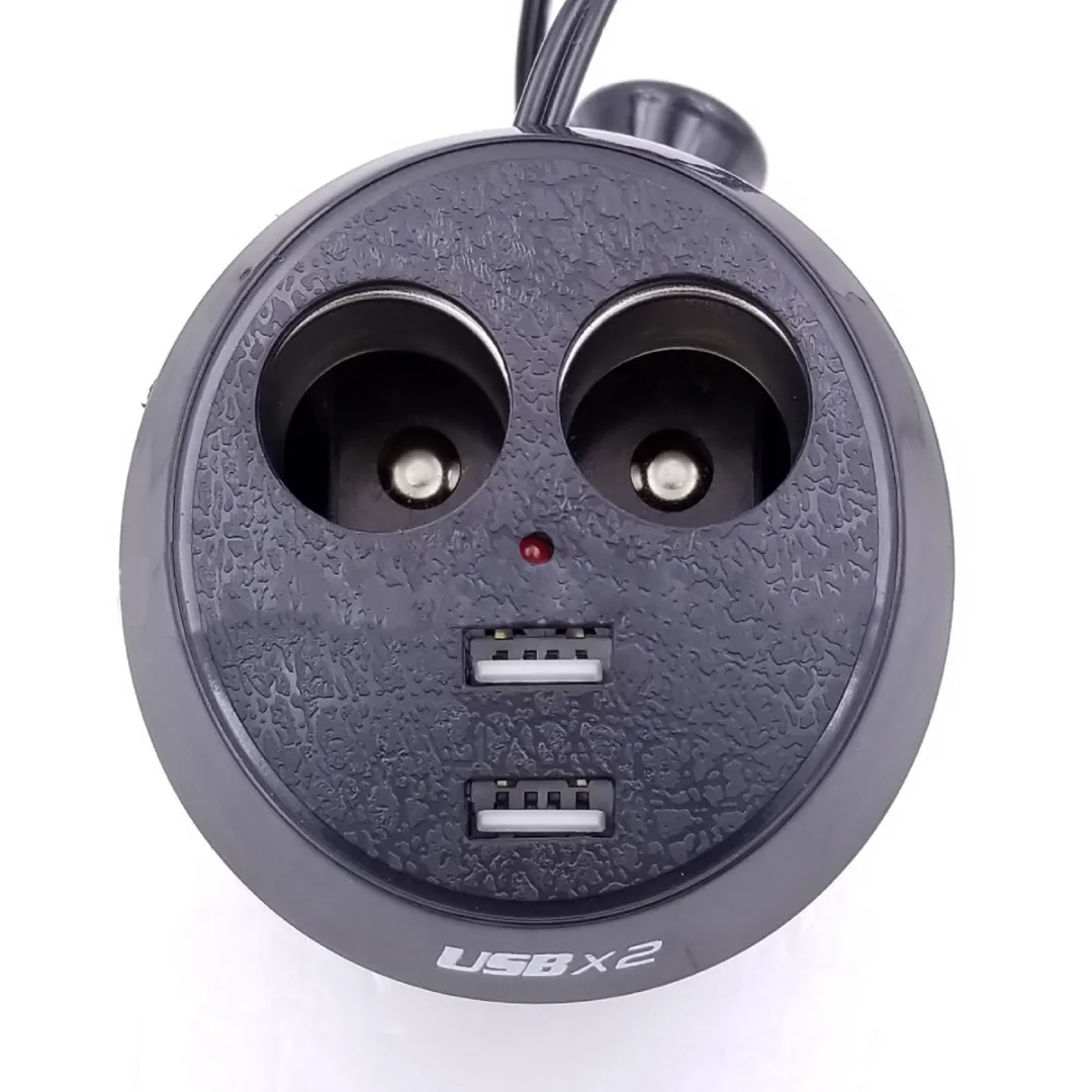 1 шт. форма чашки 2Way розетка для автомобильного прикуривателя двойной USB зарядное устройство сплиттер адаптер для телефона Pad gps Аксессуары