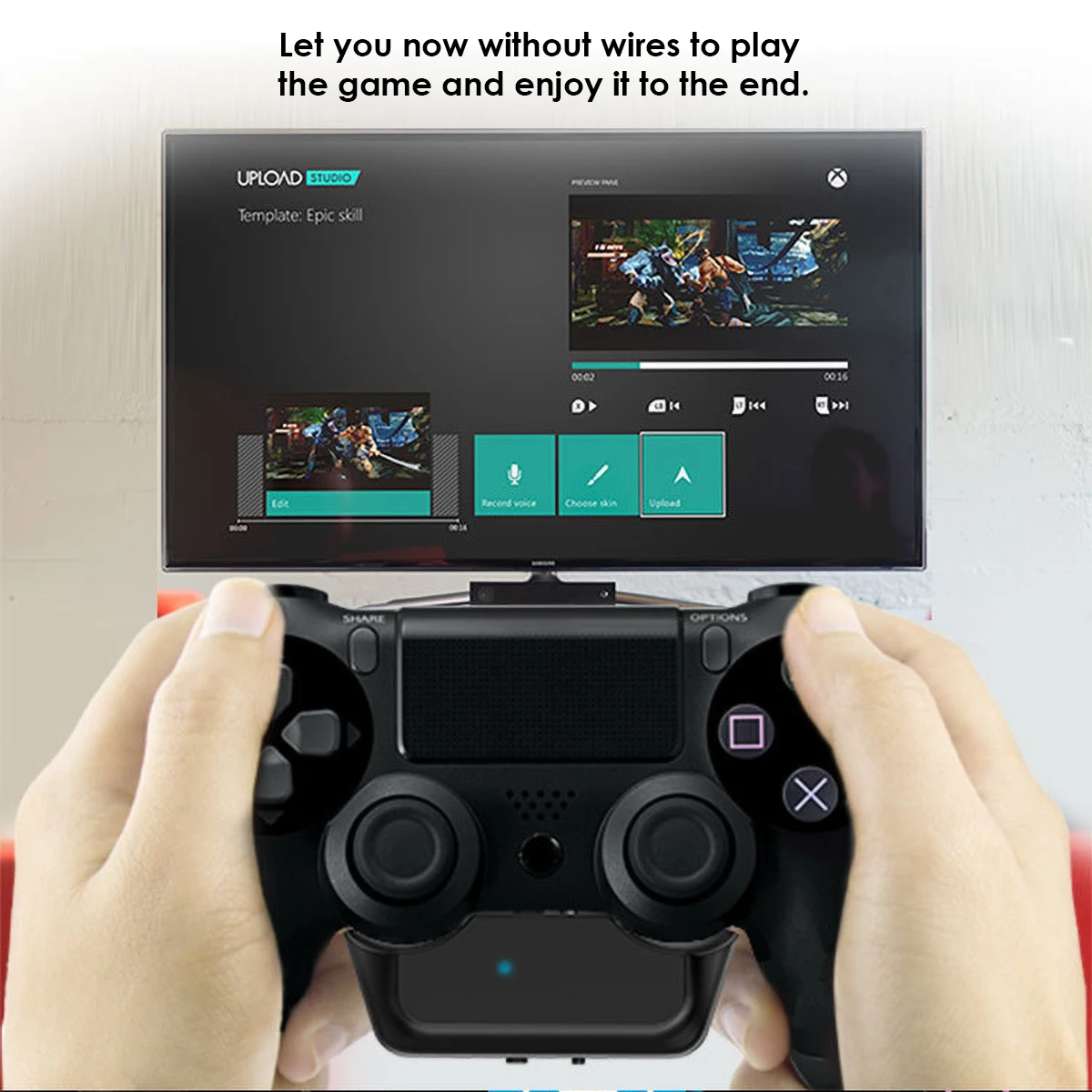 Mini Wireless BT5 0 Audio Adapter Headphone Headset Earphone 3 5mm Receiver For PS4 Controller gamepad receiver