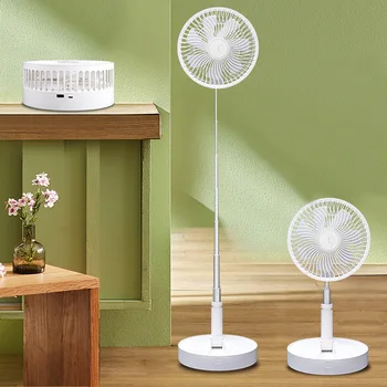 

Portable Telescopic Mini Fan USB Rechargeable Student Fan Portable 2 In 1 Floor Stand Pedestal Fan Foldable Ventilador Fan