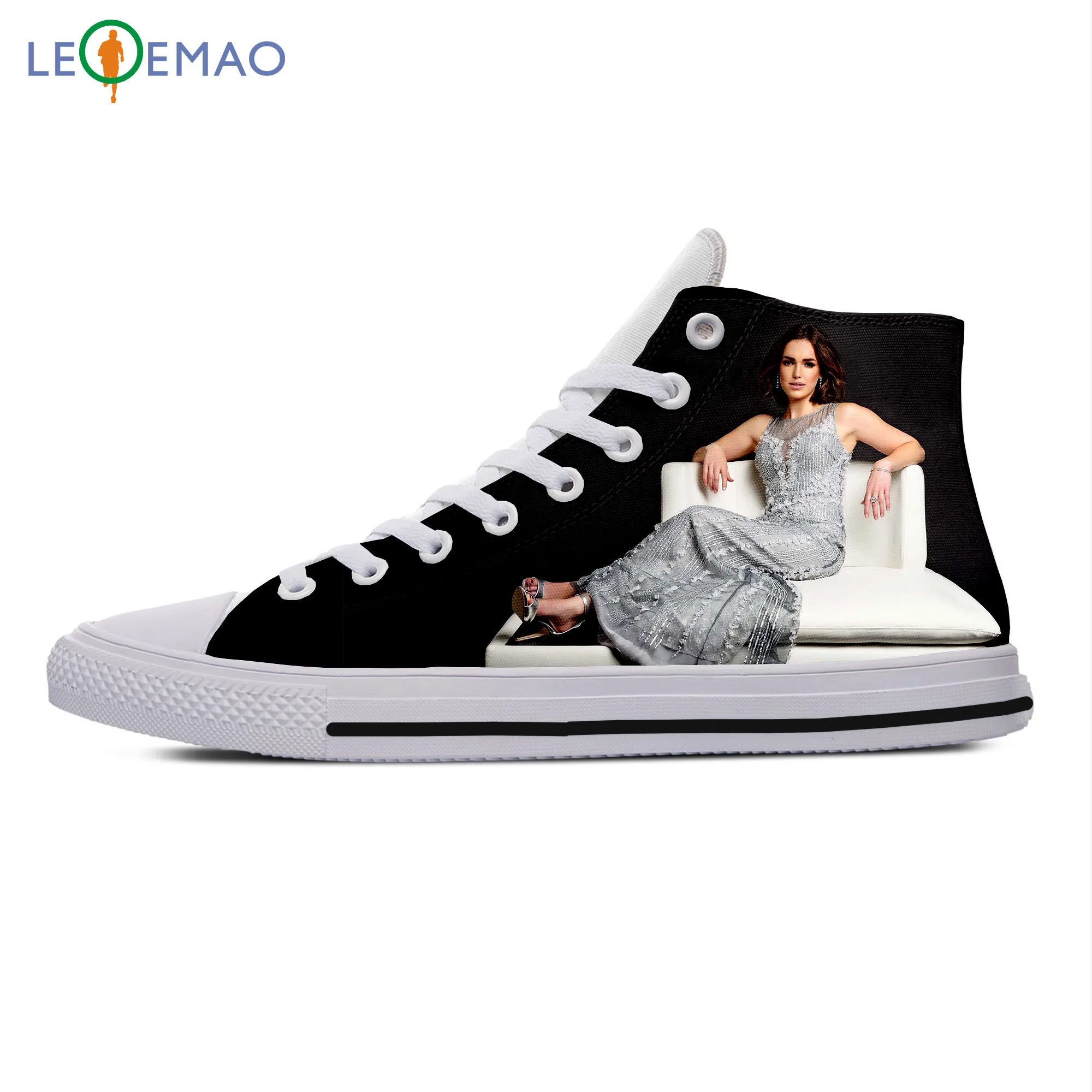 

Custom Spring Autumn Canvas Sneakers Elizabeth Henstridge High Quality Handiness Running Shoes Comfortable Big White Zapatillas