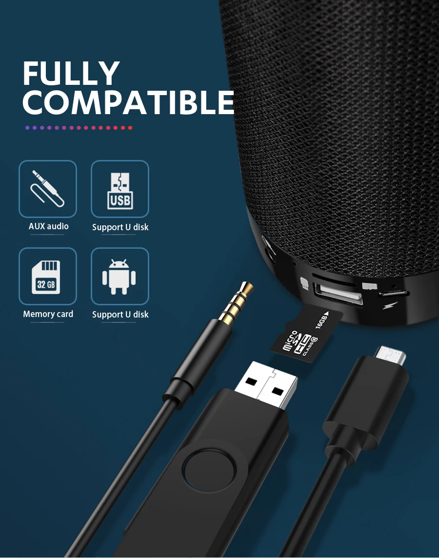 TG113C Bluetooth Колонка портативный Bluetooth мини динамик с fm-радио водонепроницаемый сабвуфер беспроводной Loundpeakers и держатель для телефона