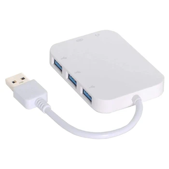 

USB 3.0 Hub 5Gbps USB3.0 to USB 3.0 3 Ports HUB Female & o 3.5mm & USB-C Power for Laptop Computer