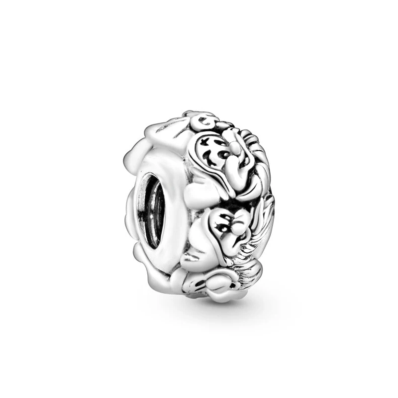 SA35 BAOPON, 2 шт./лот, Серебряное перо, колесо обозрения, подвеска, Подходит для Pandora, талисманы, браслеты, сделай сам, ювелирные изделия для женщин, серебряные ювелирные изделия, аксессуары - Цвет: SA35