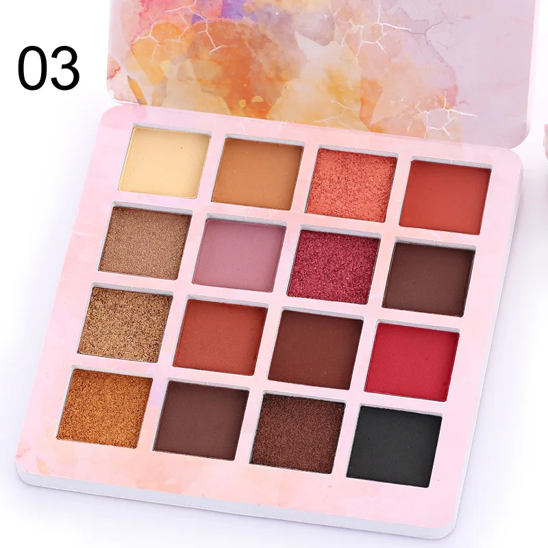 Cmaadu 16Colors Matte Eyeshadow pallete Profesional Long-lasting Waterproof Eye Shadow Natural Eye Makeup pallete TSLM1 - Цвет: 03