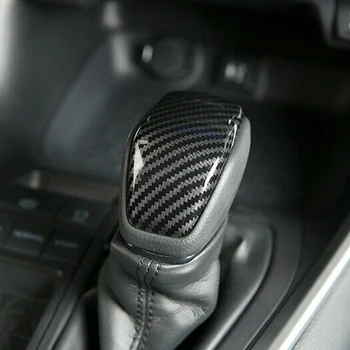

Easy installation Shift Knob Cover Trim Carbon Car Gear lever High quality