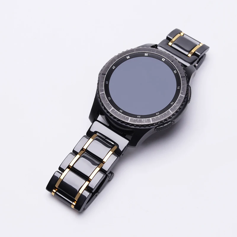 

20mm 22mm Ceramic Bracelet For Samsung Galaxy Watch 3 Active 2 Gear S3 Gear Sport band S2 Classic Watch Link for amazfit gtr gts