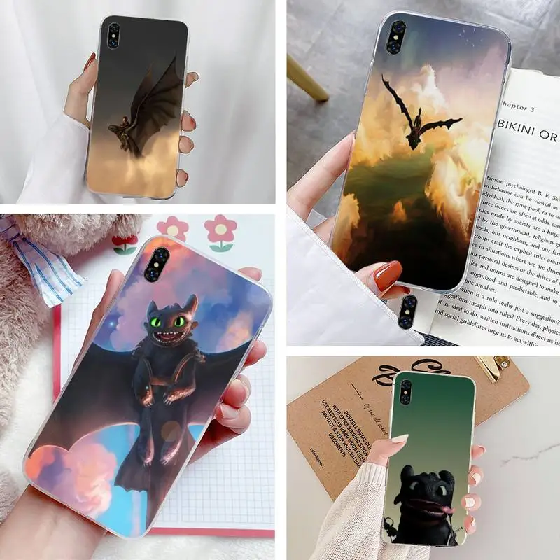 LJHYDFCNB Toothless Train Your Dragon Custom Soft Phone Case For Iphone7 8 Plus SE2020 X XS MAX2 11PRO 11PROMAX | Мобильные телефоны