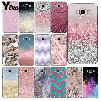 

Yinuoda Gold Pink Glitter Print Phone Case Cover For Samsung Galaxy J7 J6 J8 J4 J4Plus J7 DUO J7NEO J2 J5 Prime