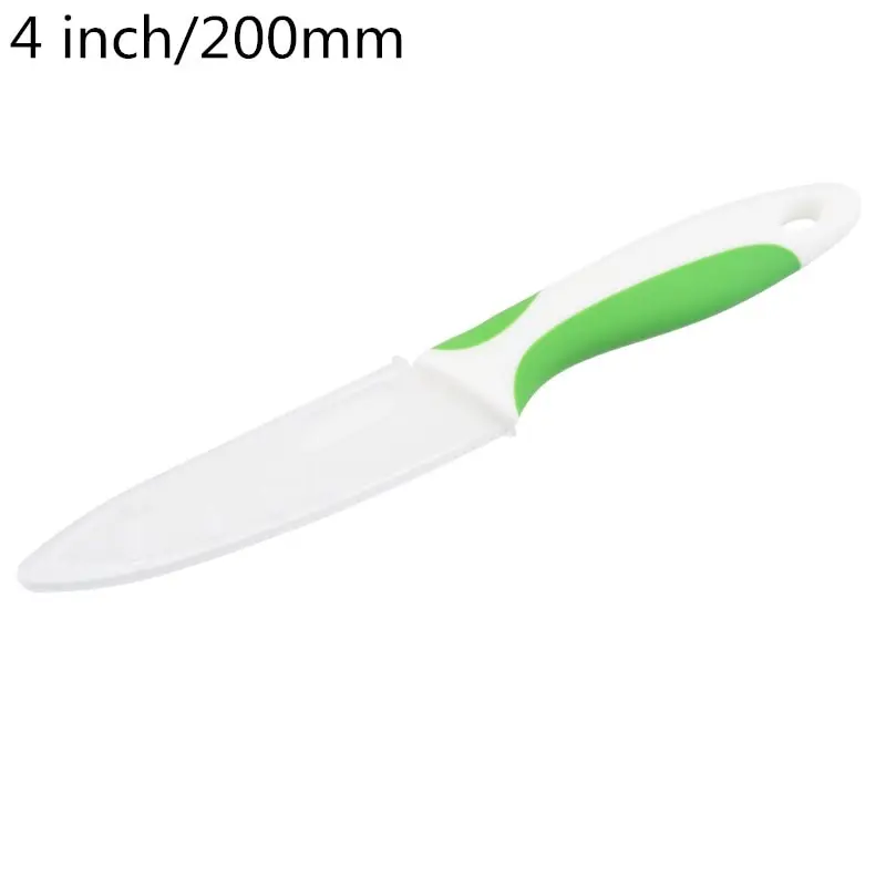 4 inch green 3/4/5 дюймов Керамика Кухня ножей Белый Клинок красочные ручки нож для очистки овощей сравнить корки ломтик Пособия по кулинарии инструмент Керамика Ножи высокое качество - Цвет: 4 inch green