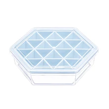 Креативные геометрические формы лоток для льда замороженная форма для льда кухонный инструмент синий