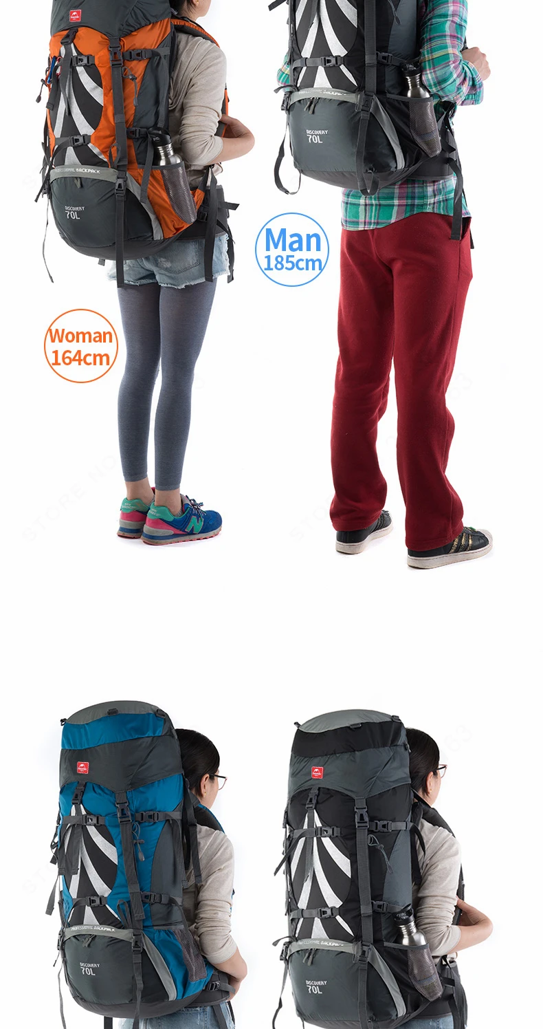 NatureHike 70L рюкзак для походов на открытом воздухе, нейлоновый водонепроницаемый рюкзак для путешествий, спортивный рюкзак из алюминиевого сплава с внешней рамой