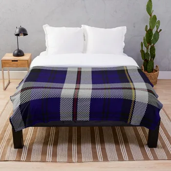 

Soft Blanket for Bed Sherpa Flannel Fleece Blanket Home Travel Sofa Soft Throw Blanket Indigo Afternoon Tartan