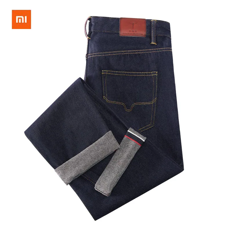 Новинка Xiaomi millet DMN классические красные прямые джинсы с ушками высококачественные летние мужские повседневные длинные брюки свободные джинсы