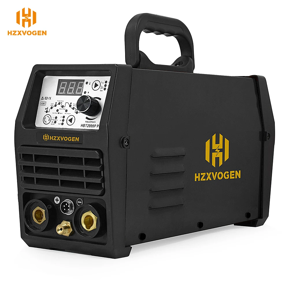 Сварочный аппарат HZXVOGEN TIG200P Tig 110 В/220 В сварочный 2 в 1 импульсной дуговой сварки MMA
