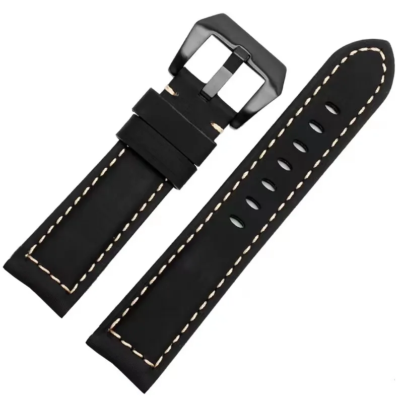22mm 20mm Leather Strap For Samsung Galaxy Watch 3/Huawei Watch GT2/Amazfit GTR Anti-sweat bracelet wristband for Galaxy watch 4