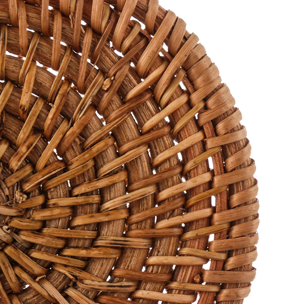 1 шт., бамбуковые подставки из ротанга, круглый стол, обивка, натуральный коврик для чаши, изоляционные украшения, кухонные инструменты, новые аксессуары для дома, гостиной
