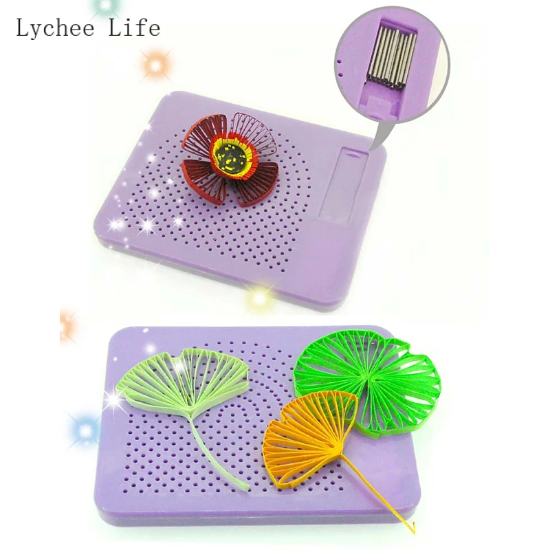 Бумажная доска для квиллинга Lychee Life фиолетового цвета шаблон рулона намотка