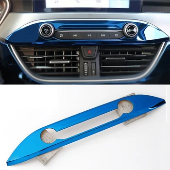

Car styling for Ford Focus 2019 2020 Car Air Conditioning Knobs Audio Circle Trim Accessories