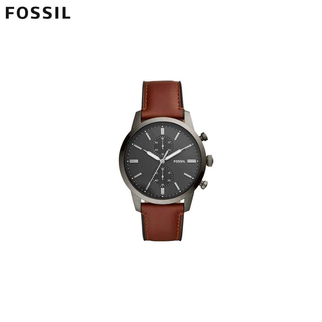Мужские кварцевые наручные часы Fossil FS5522 мужские аксессуары на кожаном ремешке с