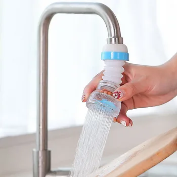 

360 Degree Rotatable Retractable Kitchen Faucet Aerator Spray Head Water Tap Splash-Proof Filter Diffuser Kitchen Tap Nozzle