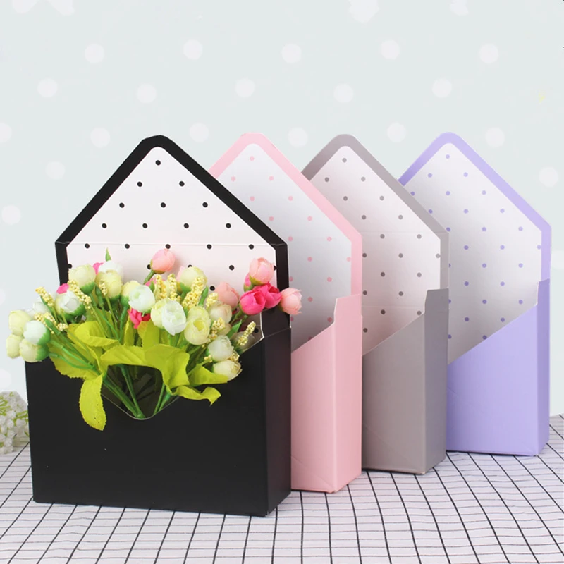 21 Styles Envelope Flower Boxes, Creative Bouquets Hand Packaging, Holds Romantic Folding Paper, Wedding Gift, gift boxes