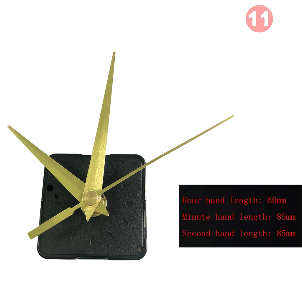 Set Wall Clock Movement Mechanism Clockwork with Hands Needles for DIY Wall Clock Repair Replacement Parts Kits 