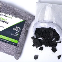 4 шт., активированный уголь, поглотитель запаха, сумка для очистки воздуха, освежитель воздуха, сумки, натуральный бамбук, удалитель формальдегида, домашний дезодорант