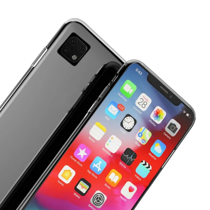Для iphone 11 Прозрачный чехол для телефона тонкий мягкий Силиконовый противоударный чехол для iphone 11 Pro Max