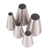 Cake Decorating Tools Round Pastry Nozzles Stainless Steel Writing Tips Icing Piping Nozzle Confectionery Cream Pastry Cake Tool ► Photo 3/6