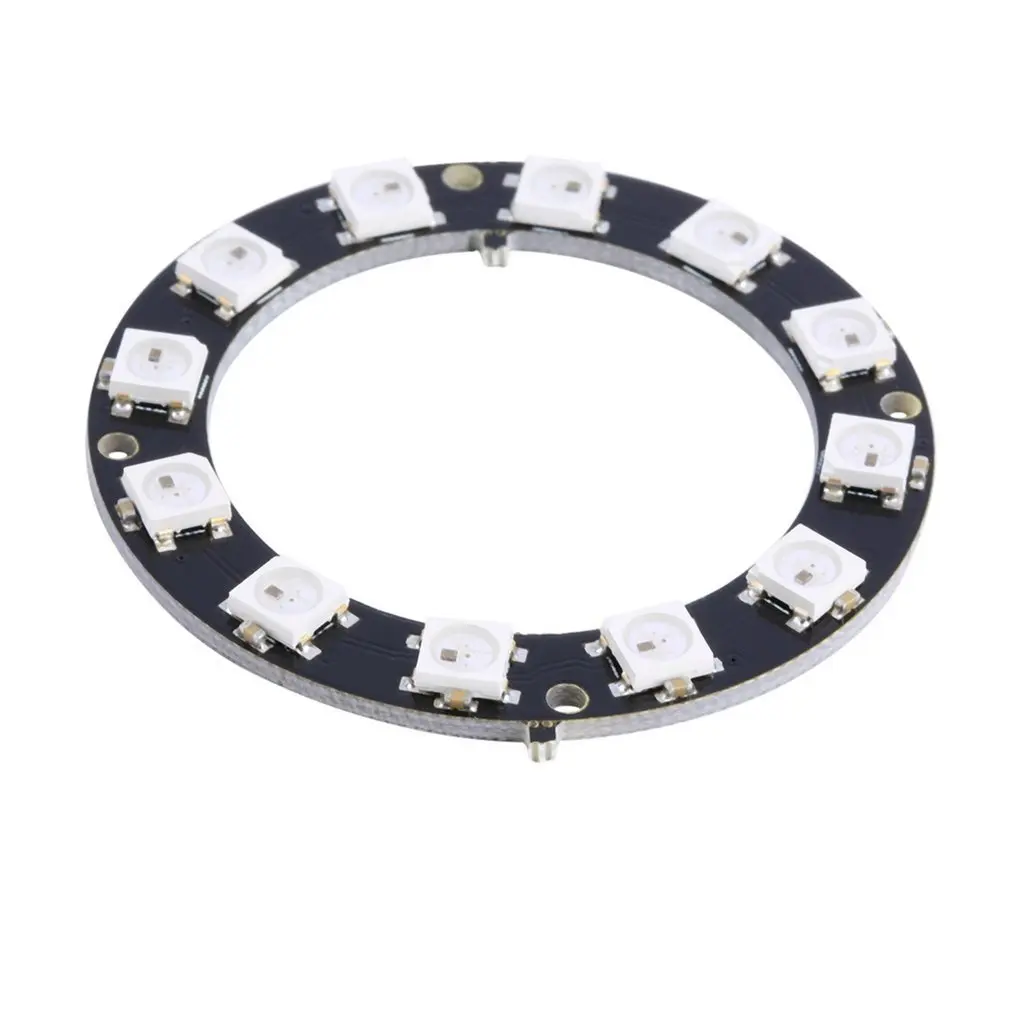 

Hot Worldwide 5050 12-Bit RGB LED Ring WS2812 Round Decoration Bulb Perfect For Arduino