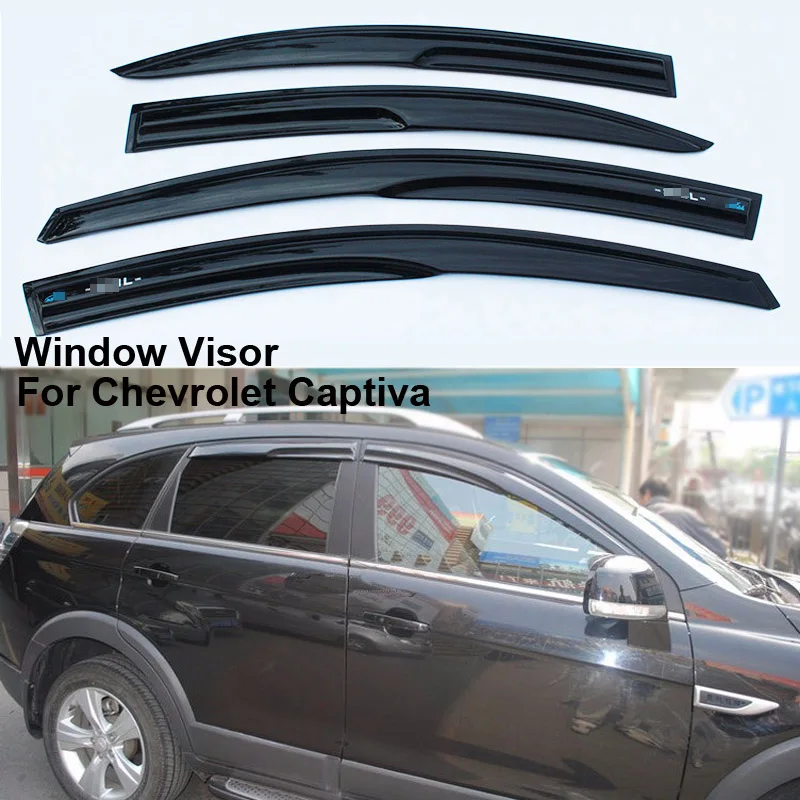 

4pcs Deflector-Cover Window Visor Shade Vent Wind Rain Deflector Guards For Chevrolet Captiva