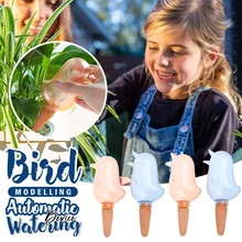 

Cute Bird Shape Automatic Drip Irrigation Tool Spikes Flower Plant Garden Supplies Useful Self-Watering Device DropShip