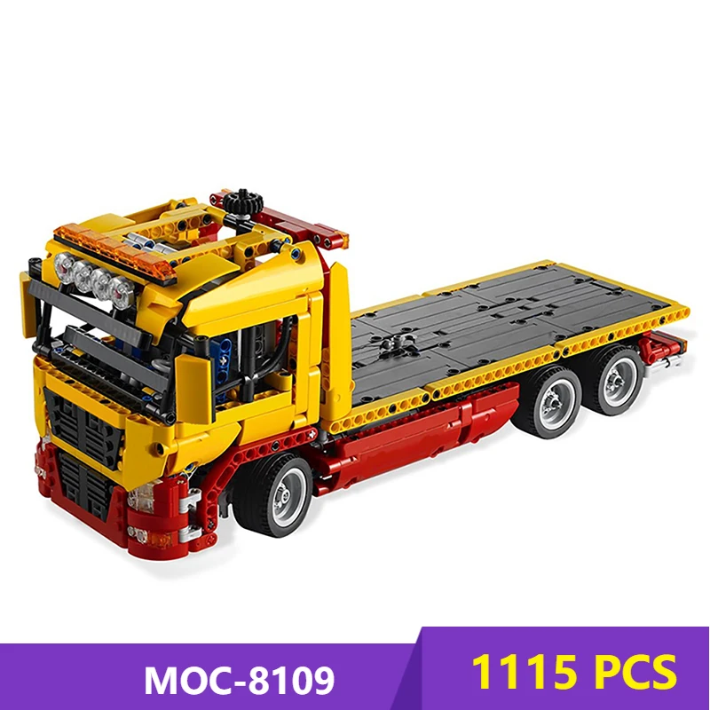 Technical Compatible Building Blocks 8109-1 Flatbed Truck Blocks 1115PCS Bricks Kids Creativity Toy For Children Gift
