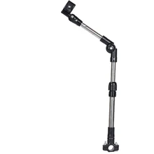 Adjustable Stainless Steel Umbrella Stands 180 Angle Swivel Wheelchair Bicycle Umbrella Connector Stroller Umbrella Holder