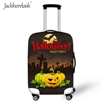 

Jackherelook Cool Halloween Wicked Pumpkin Print Suitcase Cover Fashion Elastic Sheet for 18-32 Inch Trolley Luggage Cover Cases
