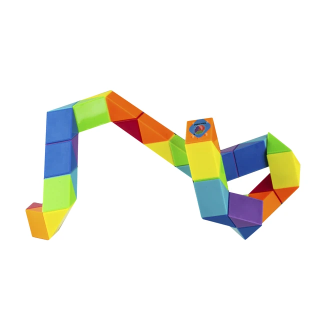 Magic Ruler Puzzle Cube Maze Toy Hand Game Case Box Fun Brain Game Challenge Toys Antistress Cube Twist Snake Folding Toy  (24) 5