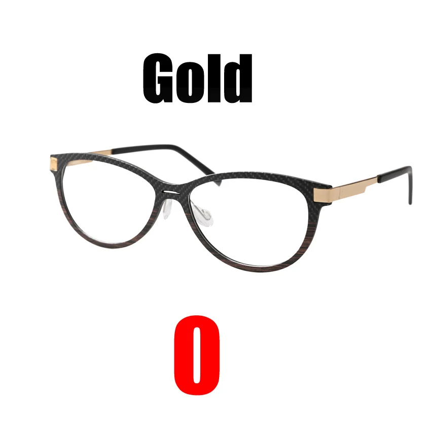 Gold 0 SOOLALA высококачественный анти-синий светильник для женщин очки для близорукости с подарочной упаковкой-0,5 от 0,75 до 5,0 6,0 оптическая оправа для очков по рецепту - Цвет оправы: Gold 0
