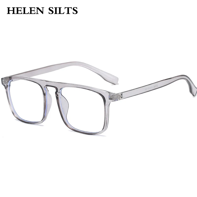 

New Fashion Anti blue light Square Clear Glasses Frame Women Transparent Blue Mirror Computer Goggles Optics Glasses Frames H105