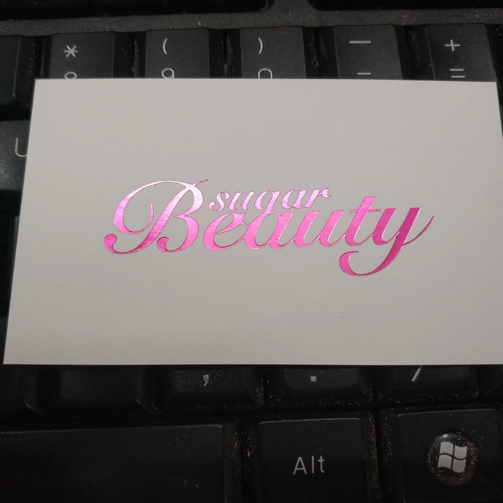 Business Cards Gold foil hot stamping Surface laminated matte 300g business cards