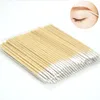 Disposable Ultra-small Cotton Swab 100pcs Lint Free Micro Brushes Wood Cotton Buds Swabs Eyelash Extension Glue Removing Tools 1