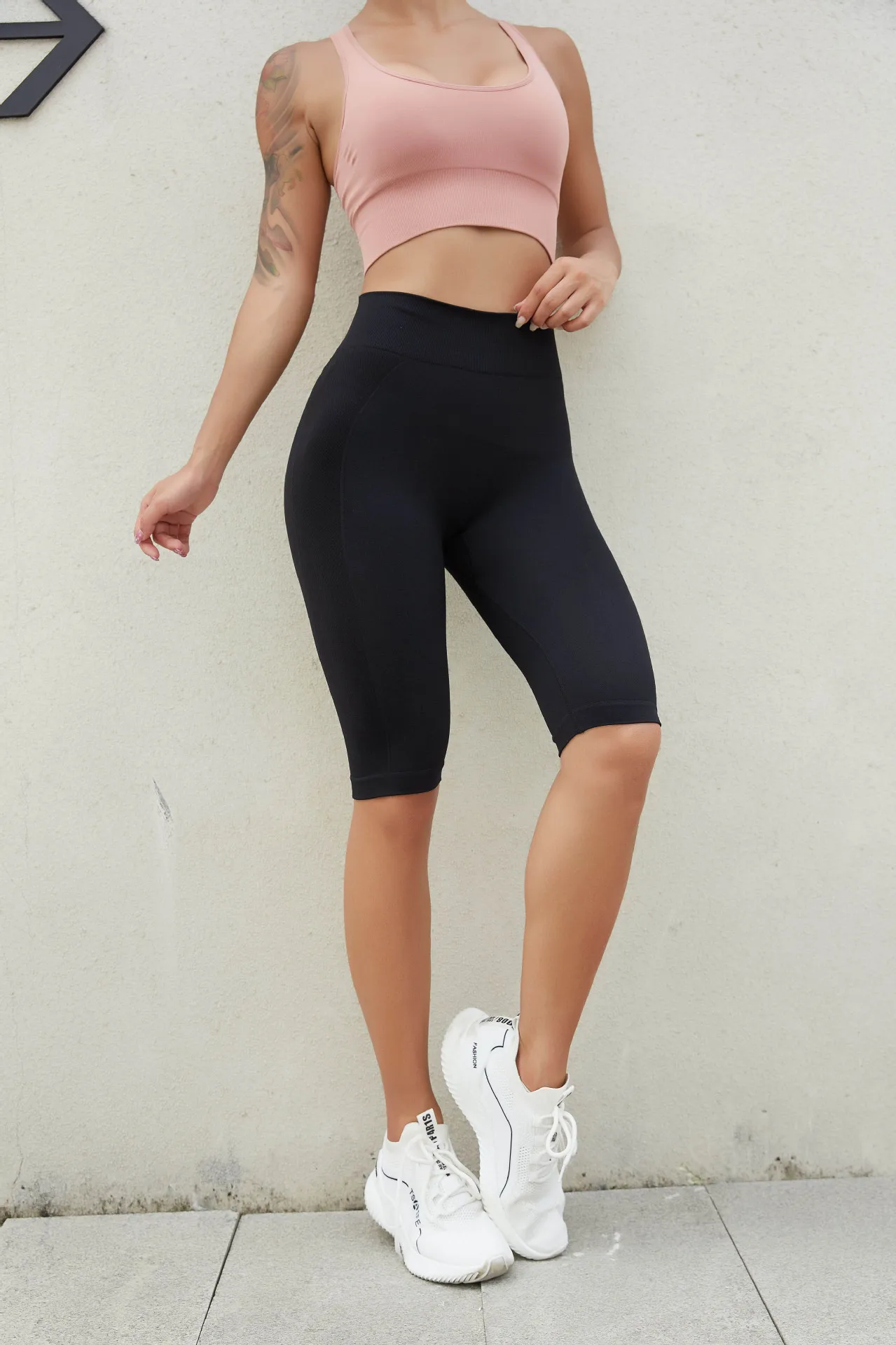 Новые Бесшовные штаны для йоги с акулой женские Полые леггинсы с высокой талией спортивные женские фитнес-Леггинсы для тренировок и фитнеса