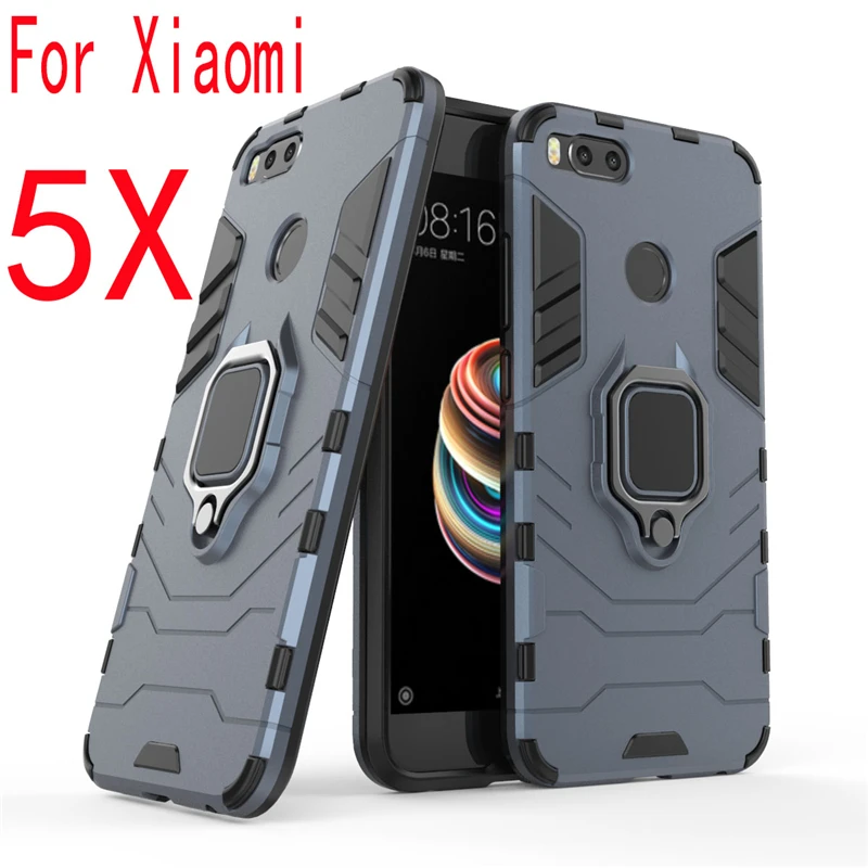 Xiao Mi 5X чехлы для телефонов Xiaomi с подставкой Чехол-держатель кольцом бампер 5 X Coque