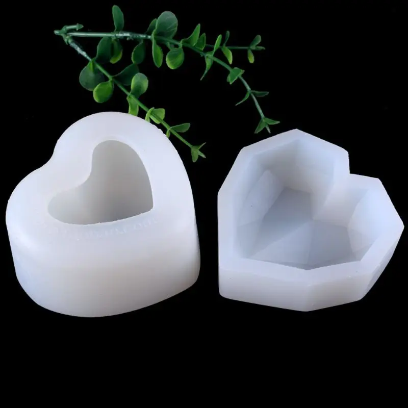 6 шт. 3D Сердце Алмазное сердце литье формы кремния плесень смолы ювелирных изделий инструмент